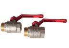 Two hydraulic ball valves