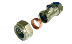Compression hydraulic hose fitting